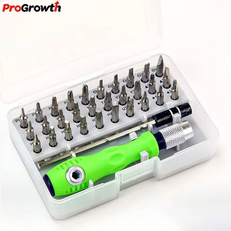 32 in One Multi-function Magnetic Screwdriver Pin Combination Package CRV Screwdriver Set