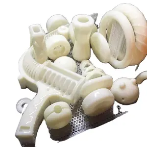 Servicio de impresión 3D de goma suave blanca, molde de torneado de muestra de fundición al vacío de gel de sílice, fabricación de piezas de metal CNC, procesamiento sla personalizado