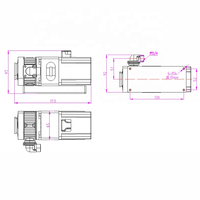 Pompe à vide sans huile à courant continu sans balais 98 l/min, pompe rotative à palettes électrique 24 V 36 V, pompe d'échantillonnage de gaz de laboratoire, vente chaude