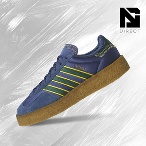 CLOT x Adidas Gazelle 'Crepe Sole Pack - Night Marine' Baskets en toile rayées à lacets, bout rond, style décontracté - Product Image 1