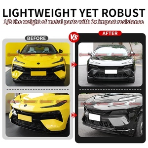 OEM Style Dry Carbon Fiber Front Middle Lip Spoiler for Lotus Eletre Real PrePreg Carbon Center Splitter - Product Image 3