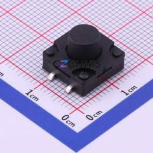 TS-FS1212T-C-L Tactile Switch SMD-4P,12x12mm Switch Single Pole Single Throw Round Button 2.6N Vertical Mount - Product Image 1