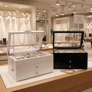 Good Price Wooden Jewelry <b>Box</b> Organizer <b>Small</b> Wooden Jewelry <b>Box</b> Wholesale - Product Image 3