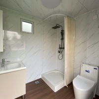 Salle de bain mobile extensible de haute qualité, toilettes préfabriquées portables avec douche pour maison et appartement, fabriquées en panneaux sandwich