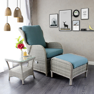 Vrije Tijd Buiten Tuinmeubilair Eenzitter Verstelbare Waterdichte Rotan Stoel Rieten <span class=keywords><strong>Patio</strong></span> Loungeset
