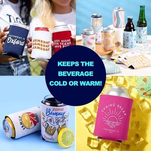 Custom Logo Beer Cozies Insulated Neoprene Can Coolers for Eco-Friendly and Decorative Parties - Product Image 4