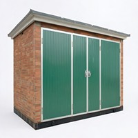 Transformateur de puissance immergé dans l'huile, préfabriqué, à coque murale en briques, 480V triphasé 50/60Hz, pour usage urbain