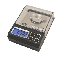 Balance de poche numérique haute précision 50g 0.001g en acier inoxydable, écran LCD rétroéclairé bleu, balance de laboratoire, balance à carats, directement de l'usine