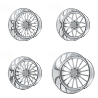 Jantes de camion forgées à rebord profond 24x14 26x16 28x16 8x6.5 8x165.1 finition miroir pour Dodge Ram 2500 3500 pour Chevrolet Silverado 3500