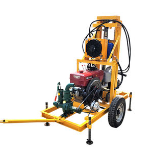 Tragbares Hydraulisches Wasserbrunnenbohrgerät Direkt Ab Werk Mit 22 PS Dieselmotor, <span class=keywords><strong>Mini</strong></span>-Bohranlage, Maximale Bohrtiefe 150 M - Product Image 2