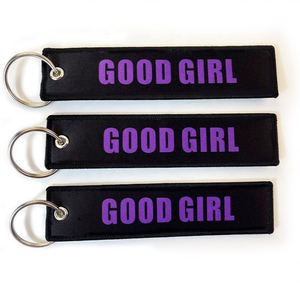 Free Design <b>Custom</b> Fabric Brand <b>Key</b> Ring Embroidered Double Sided logo Personalize Woven Printed Embroidery Keychain - Product Image 1