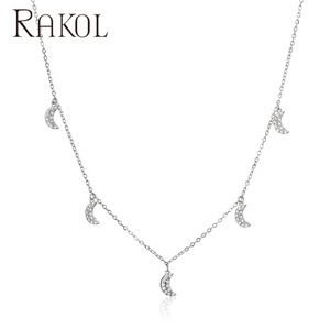 RAKOL NP2176 Nouvelle Mode Personnalité Bijoux Pierre de Naissance Maternité Collier - Product Image 2