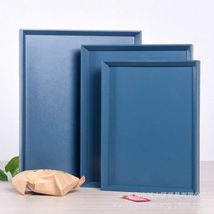 Plateau à thé en bambou Ogi Daisho, rectangulaire, bleu, petite, moyenne et grande taille, style minimaliste japonais, plateau de service pour tasses à thé, pour la maison - Product Image 3
