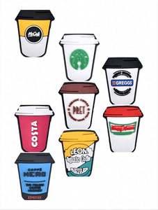 Vente en gros de breloques pour chaussures en PVC souple pas cher Cartoon Drink Cup Snack Sandals Australian Fast Food Clog Accessories - Product Image 2