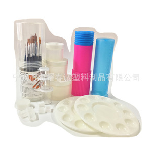 Bandeja de mezcla de pintura plástica Chuncheng, cuadrada y redonda, para suministros de pintura al óleo y acuarela - Product Image 5