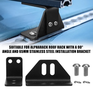 Pour porte-bagages de toit ALPHARACK avec support d'installation en acier au carbone de 65 mm à <span class=keywords><strong>angle</strong></span> de 90 degrés - Product Image 1