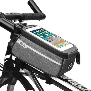 Sacoche de <span class=keywords><strong>selle</strong></span> B-SOUL pour VTT <span class=keywords><strong>et</strong></span> vélo de route, à fixer sur le potence ou le tube supérieur, avec doublure intérieure en polyester - Product Image 1