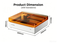 Xtool M2 20W Grabador Láser de Escritorio, Cortador Portátil de Madera y Acrílico, Máquina de Grabado y Corte Láser CNC Inteligente para Pequeñas Empresas