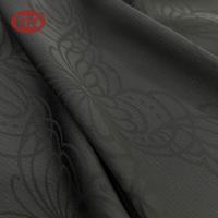 Crêpe de maïs respirant anti-rides à l'acide acétique Jacquard extra noir