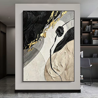 Décoration Murale Abstraite Moderne Minimaliste Luxe Léger pour la Maison, Aménagement Intérieur, Décoration Murale pour Salon, Bureau, Installation Facile