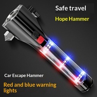 Cône de sécurité multifonctionnel en alliage d'aluminium pour voiture, lampe torche haute luminosité, alarme d'urgence solaire pour l'extérieur et l'autodéfense