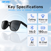 Lunettes Intelligentes IA 2025 avec Connectivité Sans Fil pour Haut-parleur Stéréo V6.0, Contrôle Tactile et Appel Téléphonique pour Sports de Plein Air Unisexe – Prix de Gros