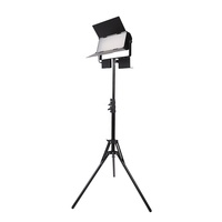 Simock Bi Color 60W Lampu dengan Stand, Panel Lampu LED Studio TV yang Dapat Diredupkan, Lampu Studio Video untuk Youtube Tiktok Fotografi