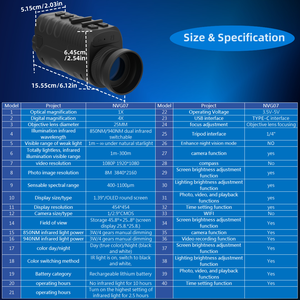 Gafas de Visión Nocturna <span class=keywords><strong>con</strong></span> Luz IR NVG40 940/850nm, Monocular Digital Infrarrojo para Caza <span class=keywords><strong>con</strong></span> WIFI - Product Image 6