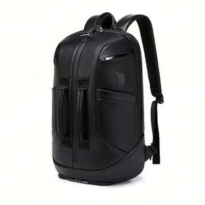 Customized New High-quality Waterproof PU Zipper Closure Gym Luggage Unisex Casual Multi-pocket Fashion Duffel Backpack 20-37L - Product Image 3