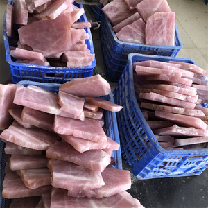 สินค้ามาใหม่ คุณภาพสูง หินธรรมชาติขัดเงา แผ่นหินดิบ DIY หินบำบัด คริสตัลควอตซ์สีชมพู สำหรับตกแต่ง - Product Image 2