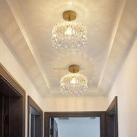 Plafonnier LED moderne en fer de luxe léger avec lumière blanche froide pour couloir et allée (AC 85-265V)