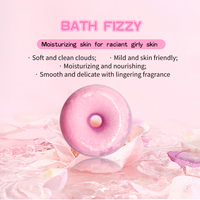 Set Spa mandi Spa wanita, hadiah santai dengan teh hijau minyak cuci tubuh berkilau minyak merah muda Steamer Tablet