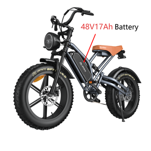 Vélo électrique Fat Bike X50, pneus larges 20 pouces, pour neige, boue, sable, plage, haute vitesse, vélo électrique pour hommes, Fatbike - Product Image 1