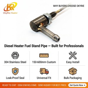 Tuyau de ramassage de carburant OkyRie, petit extracteur d'eau et de carburant pour chauffage au diesel liquide 5KW 8KW, pièces de chauffage pour camion et camping-car - Product Image 3