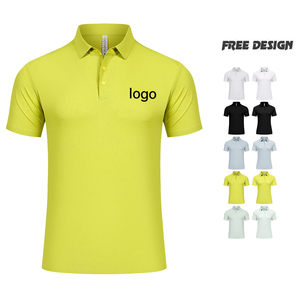 Polos de golf respirants à manches courtes pour hommes, chemises sportives tissées confortables pour golfeurs - Product Image 1