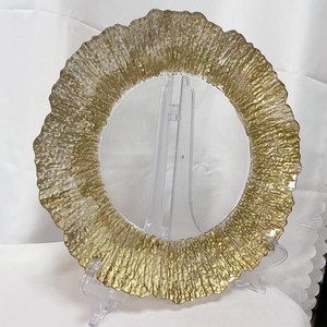 New Ideas Plastic Charger Plate Gold Beaded Party Supplies Cheap 13 Inch Charger Plate for Wedding <strong>Decorating</strong> <strong>Catering</strong> - Product Image 3