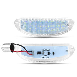 Luz LED duradera para matrícula para <span class=keywords><strong>Renault</strong></span> Twingo <span class=keywords><strong>Clio</strong></span>, resistente al agua, fácil de instalar, accesorios para coche - Product Image 1