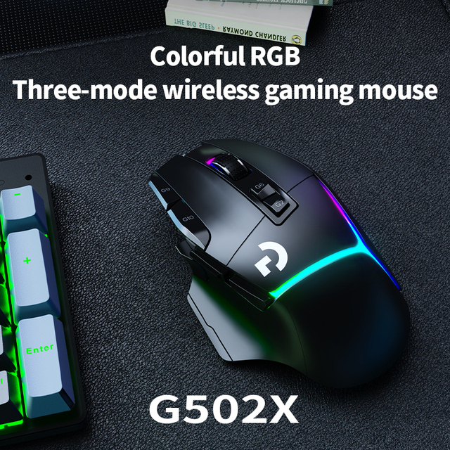 G502X Right-Handed Ergonomic 10-Button Wired Gaming Mouse 85g A826 Optical 800-12800DPI 12 RGB Effects 1000Hz Polling