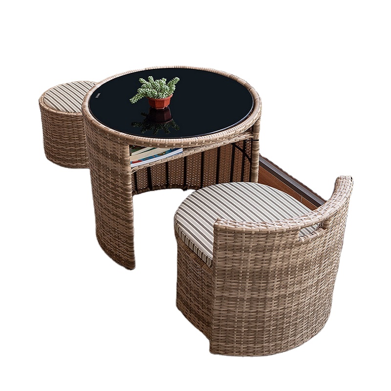 Уличная Водонепроницаемая плетеная мебель для двора, балкона, гостиницы, сада, бассейна, вечеринки