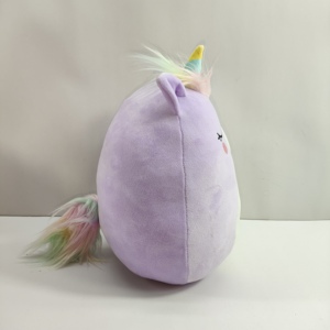 Peluche Morbidissimo Personalizzato con Ricamo, Imbottito in Cotone PP, Unicorno Antistress Abbracciabile, Regalo di Compleanno - Product Image 6