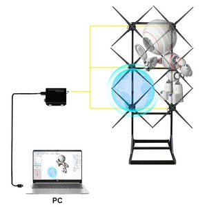 2025 bán chạy nhất cổ điển nối HD 65cm ventiador ba chiều thiết bị quảng cáo LED 3D holographies hiển thị Fan cho thị trường - Product Image 1