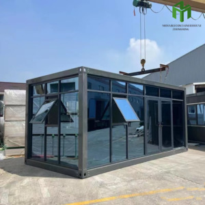 Fertighaus Modular Tiny Premade Diy <span class=keywords><strong>Beach</strong></span> Tragbare Kabine Bungalow Hergestellt Flatpack Kit Häuser Casas Pre fabrica das Container House - Product Image 2