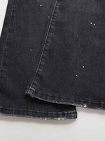 Jeans pour hommes Jeans en coton de luxe Hip Hop Pantalons pour hommes Patchs Denim évasé Y2K Denim délavé de qualité supérieure Marque de créateur