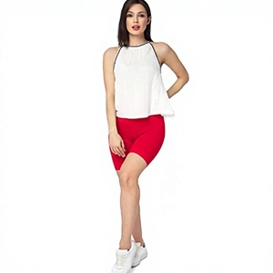 Women Yoga Leggings Biker <b>Shorts</b> High Waist Slim Fit Anti UV Cool Feel 2 in 1 Activewear for Gym Tennis Golf - Product Image 3