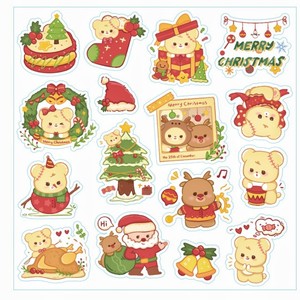 ปลั๊กอินตกแต่งเค้กคริสต์มาสรูปหมีอะคริลิค น้ำผึ้งและรสหวาน สำหรับตกแต่งคัพเค้กในช่วงเทศกาล - Product Image 5