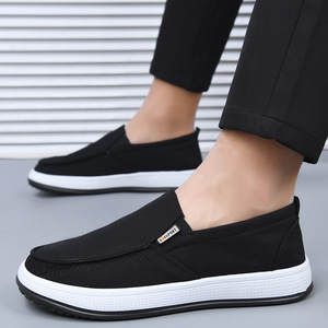 Chaussures décontractées pour hommes à semelle souple et antidérapante, respirantes, extra larges, à enfiler, en toile résistante, pour le printemps – Meilleures ventes - Product Image 2