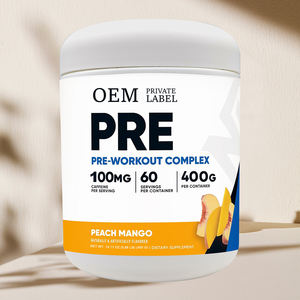 Nouveau produit : Poudre complexe <span class=keywords><strong>pré</strong></span>-entraînement pour améliorer les performances sportives, saveur pêche-mangue, 400g - Product Image 5