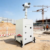 Cámara de Seguridad de Acero de Alta Eficiencia con Clasificación IP65, Torre CCTV con Control Manual del Mástil, Resistencia al Viento Nivel 8 para Monitoreo