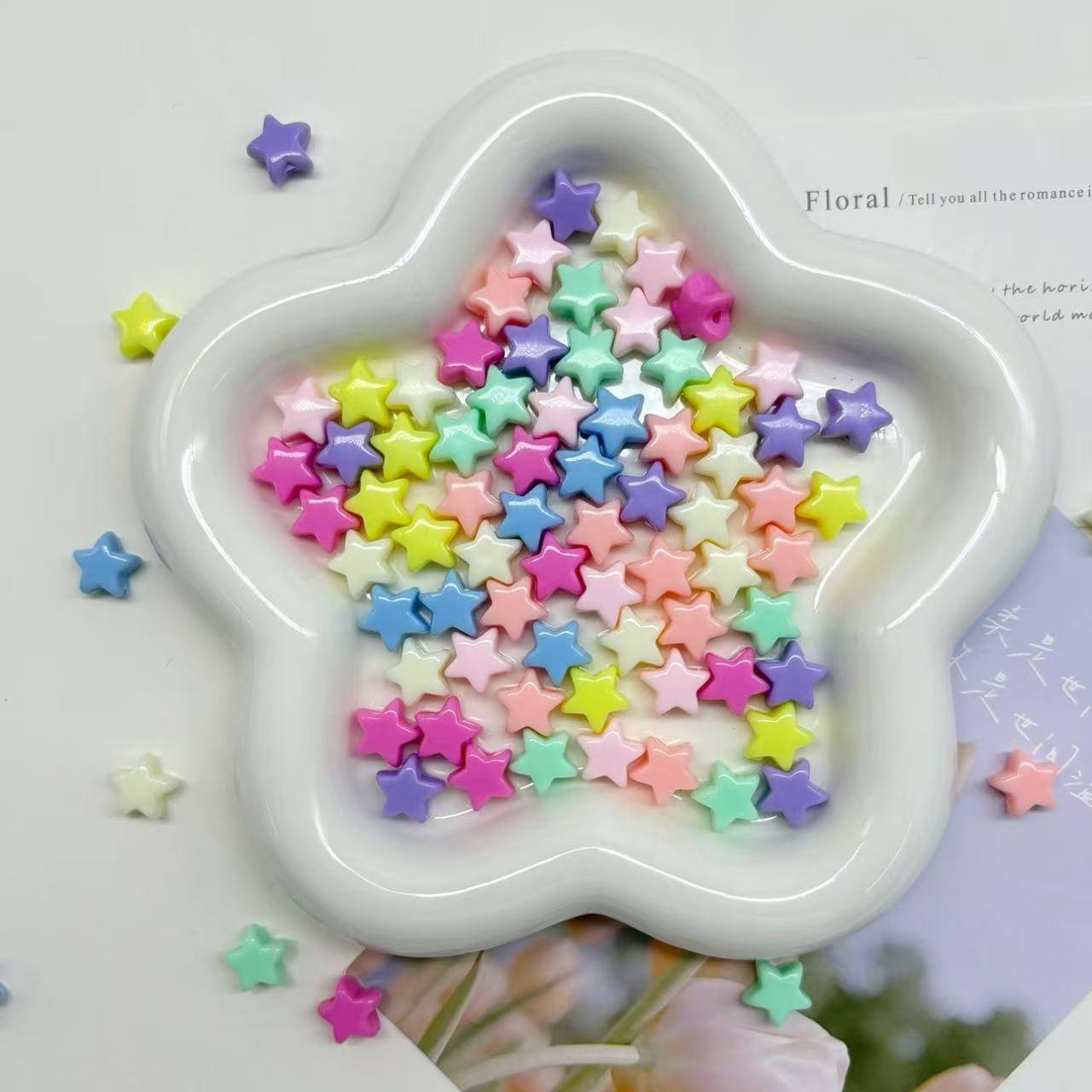 Étoile à cinq branches colorée