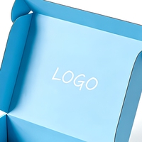 Boîtes d'expédition et emballages personnalisés avec logo gratuit, impression intégrale, logo personnalisé, bleu